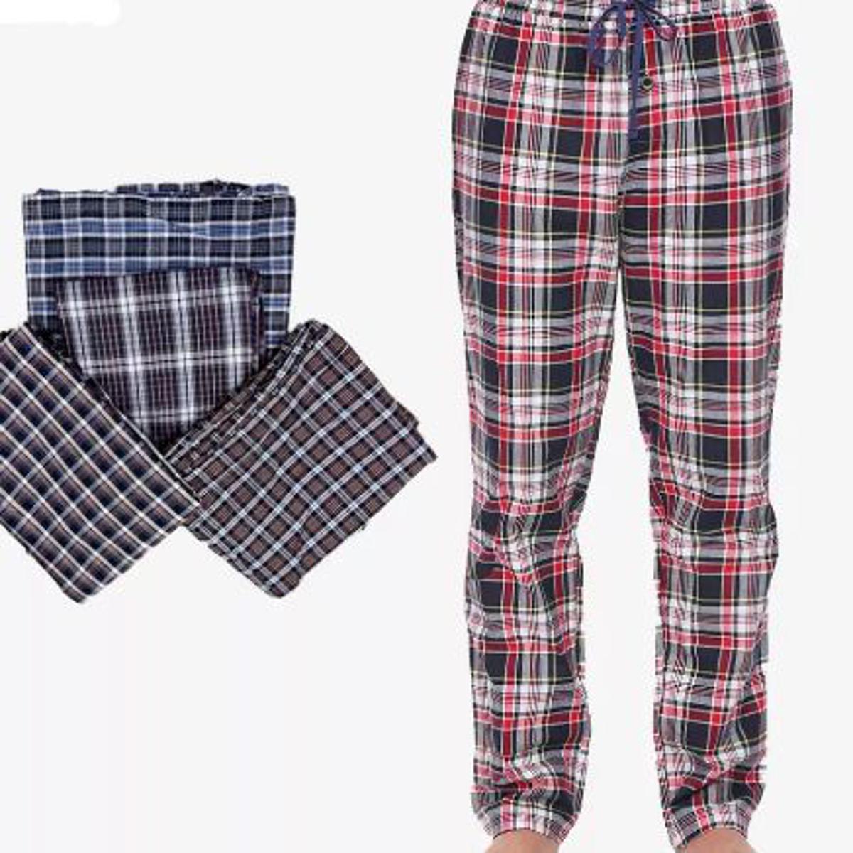 Men’s Premium Checkered Pajama Pants – Breathable Cotton Lounge Wear