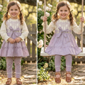 Girls' Premium Soft Cotton Embroidered Frock & Trouser Set