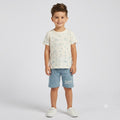 Kids' "Sleepy Bunny" T-Shirt & Shorts Set – Cream & Pastel Blue